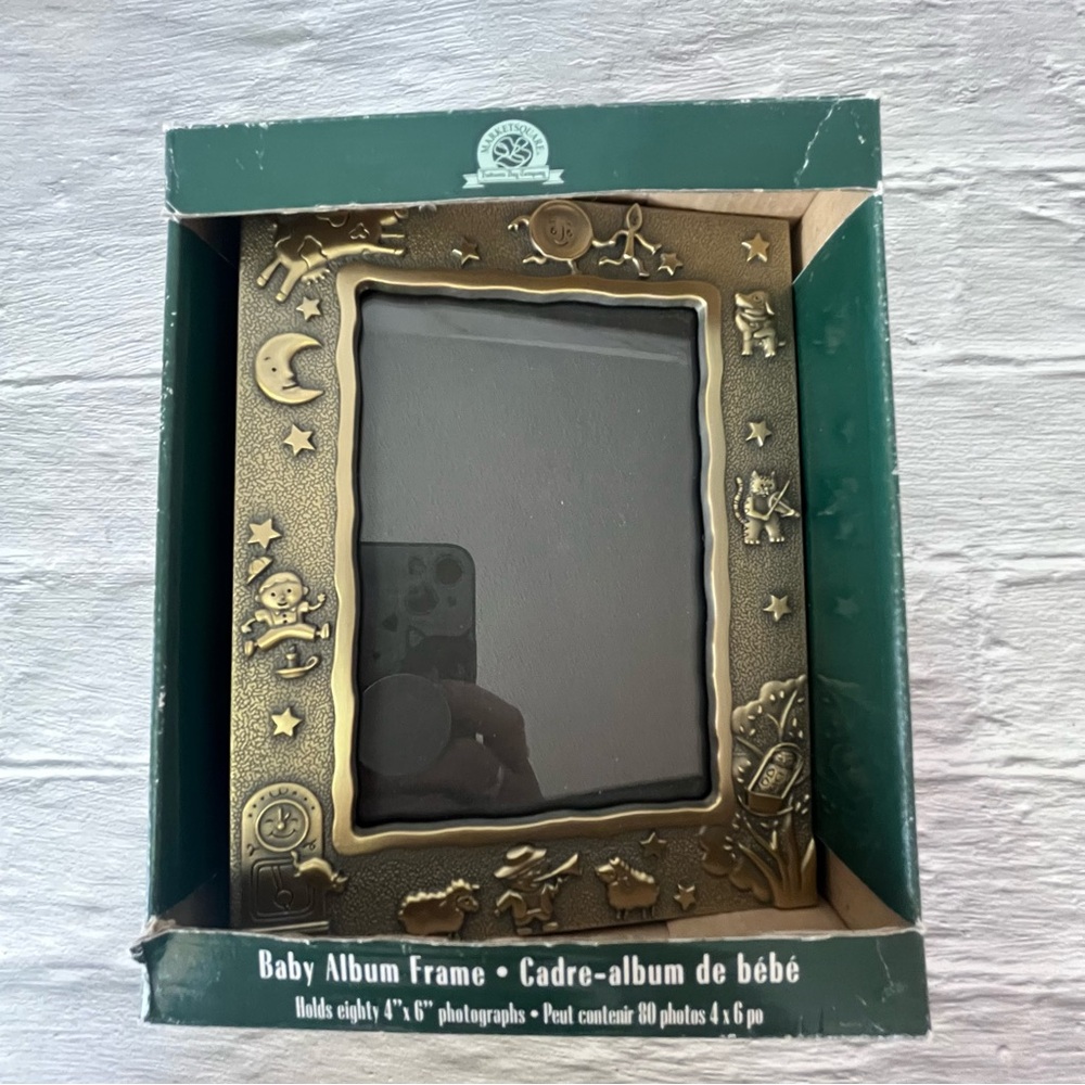 NIB Baby's Photo Frame & Album Nursey Rhymes Designs Keepsake